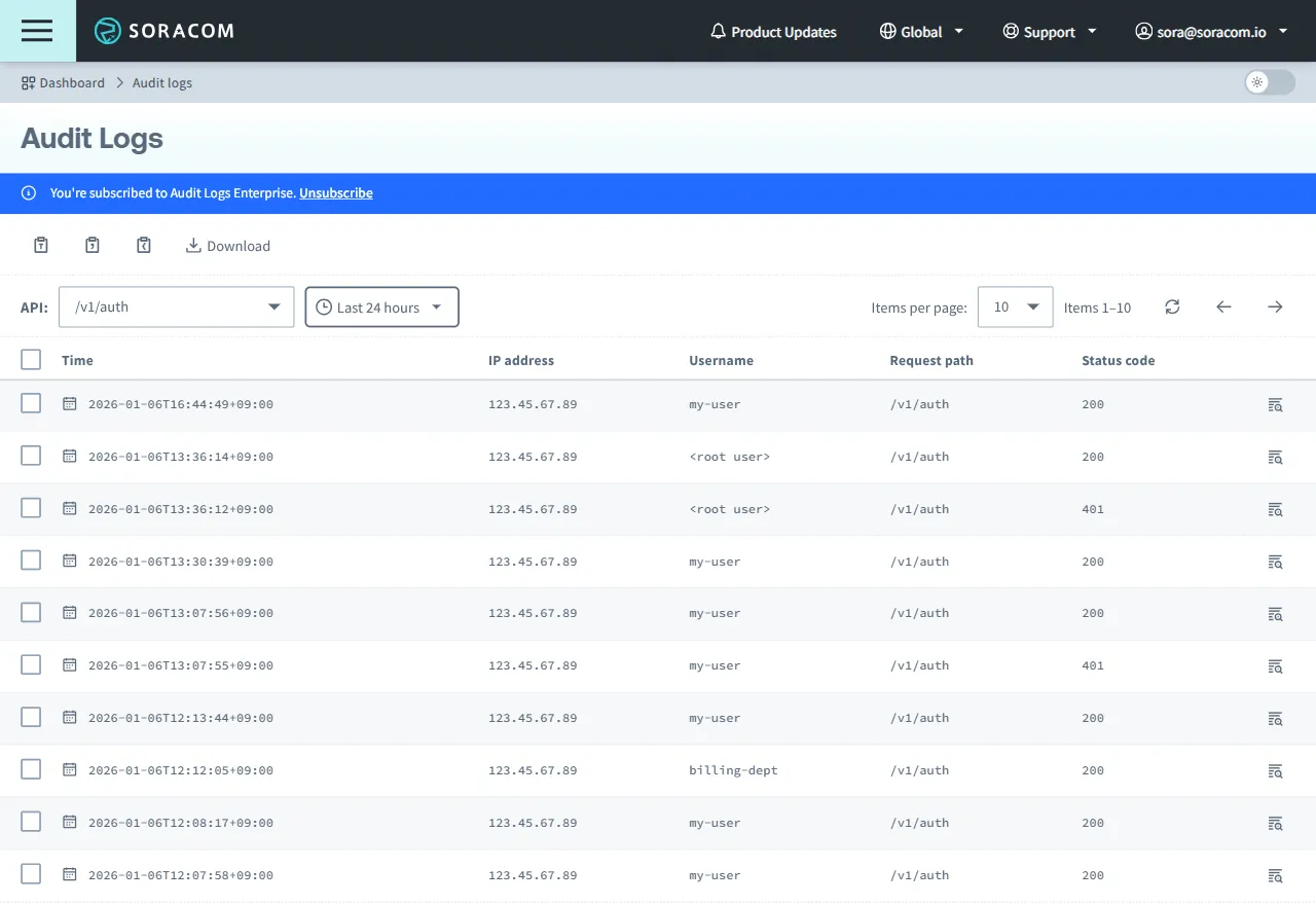 Audit Logs