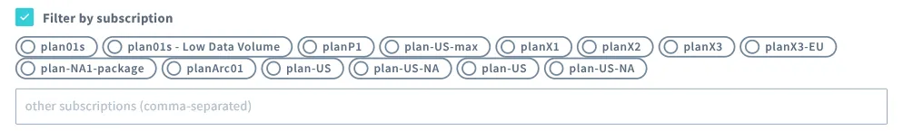 Filter Options