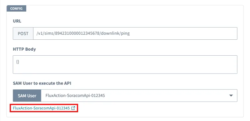Link to SAM User permissions